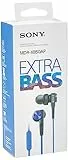 Sony MDR-XB50AP Cuffie In-Ear Extra Bass con Microfono, Auricolari in Silicone, Blu