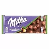 Milka, Nocciolato, Tavoletta di Cioccolato al Latte con Nocciole Intere, Latte 100% Alpino, Cacao Sostenibile, 100g