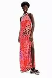 Desigual Vest_Kawai 7058 Set Bikini, Colore: Arancione, S Donna