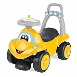Chicco Billy Walk&Ride Eco+, Primi Passi, Girello e Cavalcabile, Assemblaggio Semplice, Manubrio Ergonomico, Ruote Larghe, Con Suoni e Luci di Guida, in Plastica Riciclata, Bambini 12-36 Mesi, Giallo