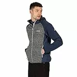 Regatta (REGLC) Garn Veste Softshell À Capuche Homme Stretch Extensible Et Coupe Vent, Giacca Advanced Antivento con Cappuccio Mens, Nightfall/Ash, S