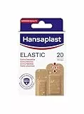 Hansaplast Cerotti ELASTIC, Cerotti impermeabili e flessibili per le articolazioni, Cerotto flessibile che si adatta ai movimenti, 1 confezione da 20 pezzi in 2 formati