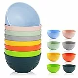 Berglander Set di ciotole in plastica da 760 ml infrangibili riutilizzabili e durevoli per zuppe, cereali, insalata, cena, senza BPA
