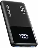 INIU Power Bank, Slimmest Fast Charge Powerbank 10500mAh, 22.5W Caricatore Portatile PD3.0 QC4.0 USB C Input & Output, Caricabatterie portatile per iPhone 15 14 13 12 Pro Samsung S21 etc