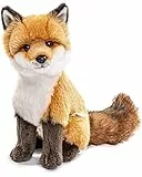 Uni-Toys - Rotfuchs Classic – 27 cm (altezza) – Volpe, animali della foresta – Peluche di peluche, marrone, bianco, HW-79025