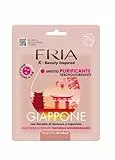 Maschera Viso Giappone – Effetto Purificante - Con Estratto di Zenzero, Liquirizia, Cannella e Pimpinella - Contro Effetto Lucido - con QR Code - FRIA K-Beauty Inspired