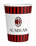PARTY STORE 8 Bicchieri in cartone AC Milan