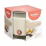 Bolsius True Scents Candela Profumata in Giara - Fragranza Vaniglia - Colore Crema - Grande - Lunga Durata di 43 Ore - Estratti Naturali - Candela Decorativa - Cera - Senza Fumo - 9.5 x 9.5 cm