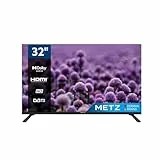 Metz TV Serie MTC2000, 32' (81 cm), Direct LED, USB, HDMI, Slot CI+, Dolby Digital, DVB-C/T2/S2, Nero [Classe di efficienza energetica F]