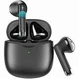 Cuffie Bluetooth, Auricolari Bluetooth 5.3 con Microfono, In-Ear Cuffie Wireless Stereo HiFi, Cuffiette Bluetooth Senza Fili con Controllo Touch, IP6 Impermeabili, Cuffie per iOS e Android, Nero