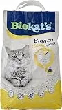 Biokat's Bianco Fresh Vaniglia&Mandarino Lettiera Agglomerante in Argilla Naturale per Gatti 5 kg