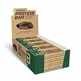 BioTechUSA Vegan Protein Bar, barretta proteica senza glutine e lattosio, con fonti proteiche di origine vegetale, ricoperta da delizioso cioccolato, senza zuccheri aggiunti, 20 * 50 g, Cioccolato