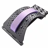 Trazione della colonna vertebrale lombare, correttore della colonna vertebrale, barella della colonna vertebrale, sollievo dalla tensione lombare, massaggiatore, ottimo regalo (viola)