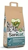 Sanicat - Lettiera assorbente multipet in cellulosa riciclata | Assorbimento superiore e controllo degli odori | Prodotto ecologico e biodegradabile | Formato 10 L