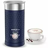 SIMPLETASTE Montalatte elettrico 4 in 1, per preparare latte caldo e freddo automatico e scaldalatte per latte, cappuccino, macchiato