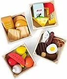 Melissa & Doug Regalo Cibo Giocattolo per Bambini | Accessori Cucina Legno per Bambini | Giochi Bambino Bambina 3-6 Anni | Frutta da Tagliare Giocattolo Legno | Giochi Legno Frutta Verdura Giocattolo