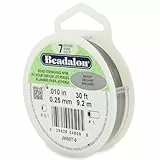 Beadalon 7 - Filo per perline 0.010' (0.25mm) multicolore