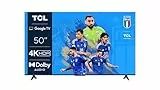 TCL 50P639, TV 50”, 4K HDR, Ultra HD, Google TV con design senza bordi (HDR 10, Game Master, Dolby Audio, compatibile con Assistente Google e Alexa)