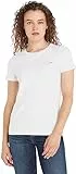 Tommy Hilfiger T-shirt Maniche Corte Donna Heritage Scollo Rotondo, Bianco (Classic White), M