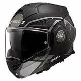 LS2, Casco modulari moto ADVANT X Metryk mat titanium, XL