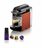 Krups Macchina per caffè espresso Nespresso Pixie XN3045K, ricette programmabili, 1260 W, rossa, 0,7 litri, Rosso