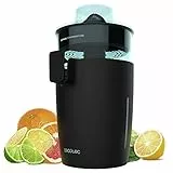 Cecotec Spremiagrumi elettrico Zitrus TowerAdjust Easy Potenza 350 W, filtro regolatore di polpa, 2 coni rimovibili di diverse dimensioni, cestello senza BPA, capacità 0,5 L