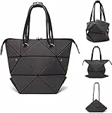 Moda Borsa Donna Geometriche Luminose Olografiche Borse Duart-Noi Borsa Tracolla Donna Reflactive Tote Bag Crossbody Clutch per Ufficio Scuola