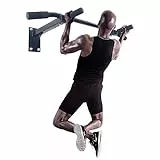 ISE Barra Trazioni per Parete & Soffitto a Casa, Sbarra Trazioni a Muro Multifunzione, Multi-Grip Pull Up Chin Up Bar per Sacco da Boxe, Max 120KG, Materiale di Fissaggio incl, SY-165