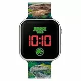 Jurassic World Orologio Digitale al Quarzo Ragazzo con Cinturino in Plastica JRW4100
