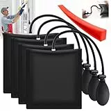 4 Pezzi Cuneo Gonfiabile, Cuneo Gonfiabile Sollevatore, Cuneo Pompa Aria, Air Pump Wedge Kit, Fino a 200 Kg Cuscino di Montaggio,Per Installazione Della Finestrini Portelli Mobili e Riparazione Auto