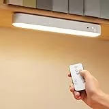 Grelae Lampada da Scrivania Senza Fili,Lampade da Tavolo LED Magnetica con Telecomando,Controllo Touch, Luce da Scrivania Dimmerabile con 3 Modalità di Illuminazione,per Sottopensile, Cucina, Lettura