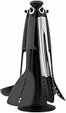 Joseph Joseph Elevate Set di utensili da cucina carousel, set regalo da 6 pezzi con pinze, grigio