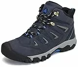 Mishansha Scarpe da Escursionismo Uomo Scarpe da Trekking All'aperto Leggero Resistenti Sportiva Alte Scarponi da Montagna Sneakers Blue Gr.42