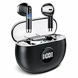 taopodo Cuffie Bluetooth, Auricolari Bluetooth 5.3 con bassi profondi, Controllo Touch, 30 Ore di Riproduzione, Ricarica Rápida USB-C, Cuffie Senza Fili IPX7 Impermeabile