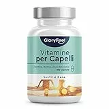 Integratore per Capelli, Cheratina, Biotina, Zinco & Selenio + Miglio, per Rinforzare e Far Crescere i Capelli, Anticaduta con Estratti Vegetali e Vitamine, 180 Capsule