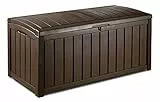 Keter Baule Glenwood Marrone 390 Lt In Resina Cm 128X65X61 H