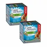 PURINA Dentalife Cane Snack per l'Igiene Orale, per Cani di Taglia Grande, 2 Confezioni da 36 Sticks Ciascuna, per un Totale di 72 Sticks - Formato Scorta