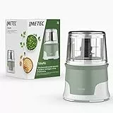 Imetec Tritapiù tritatutto, 4 lame in acciaio inox, Capiente contenitore 600 ml, 18.000 giri/min, Funzionamento a pressione, 1000 w, Materiali bpa free
