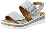 Igi&Co Donna, Poppy, Sandali Con Zeppa Argento, 40 EU