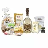 Re Regalo Kit Degustazione Aperitivo, Cesto alimentare 10 pz, Taralli pugliesi, Pane Carasau, Patè olive taggiasche, Patatine al tartufo, Salame e altre Sfiziosità, Idea regalo Prodotti di Qualità