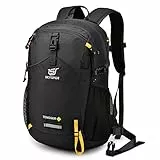 SKYSPER Zaino da Hiking 20L, Zaino Escursioni Impermeabile Uomo e Donna Zaino Trekking per Montagna Viaggio Escursione, Teng20-nero