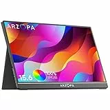 ARZOPA Monitor portatile, 15,6' 100% sRGB FHD 1080P Laptop Monitor con USB C HDMI, schermo IPS per la protezione degli occhi con supporto per Mac PC Laptop PS4/5 Xbox Switch-A1C