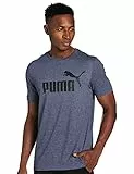 PUMA T-Shirt Essentials Heather Uomo L Peacoat Blue