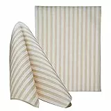 Tovaglioli Monouso Capri in Tessuto non Tessuto (TNT), trama geometrica a righe, 30x40cm 800 pz, Tortora