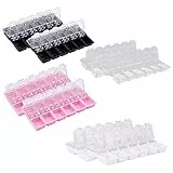 Simuer 12 griglie di plastica portagioie organizzatore, scatola da ricamo con pittura a diamante, confezione da 8