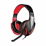 TECHMADE CUFFIE MULTIMEDIALI NERO/ROSSO