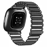 YASPARK Cinturino Compatibile con Fitbit Versa 4 /Fitbit Versa 3, Cinturino di Ricambio Metallo Acciaio Inossidabile Compatibile con Fitbit Versa 4, Fitbit Versa 3, Fitbit Sense 2, Fitbit Sence