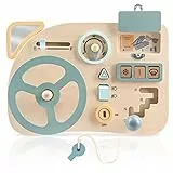 Vanplay Giochi Montessori Busy Board Volante Giocattolo Pannello Sensoriale Bambini Montessori Educativi Giochi in Legno per Bambini 1 2 3 4 Anni