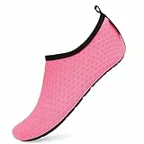SAGUARO Bambini Scarpe da Immersione Scarpette da Mare Spiaggia Scarpe da Acqua Sportive Acquatici Nuotare Suole Antiscivolo per Beach Bagno Yoga,Mesh Rosa 30/31 EU