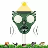 Repellente Gatti, Repellente Ultrasuoni Energia Solare Impermeabile a Frequenza Regolabile per Allontanare Animali 5 Modalità Regolabile Repeller Animali Ultrasound Repellente per Animali
